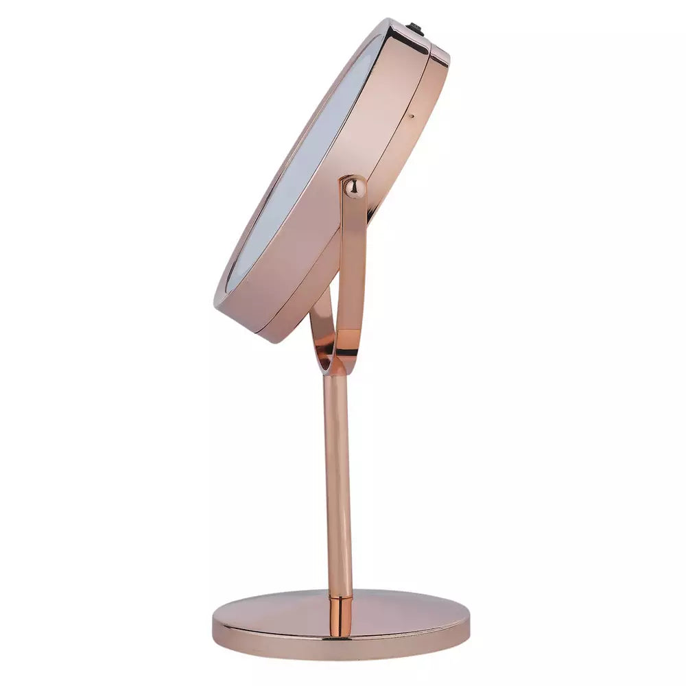 Danielle Creations Rose Gold Finish Light Up Beauty Mirror