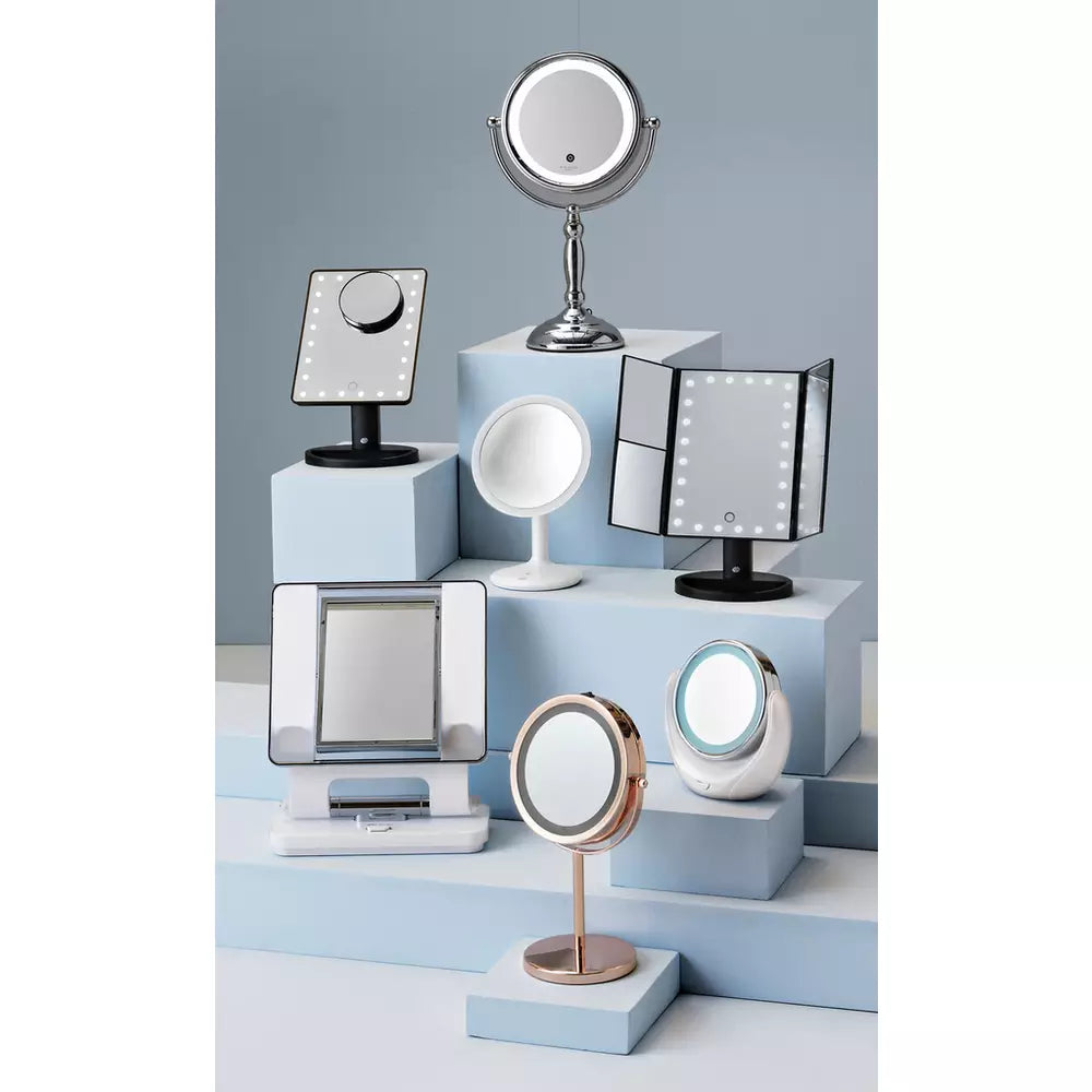 Danielle Creations Rose Gold Finish Light Up Beauty Mirror