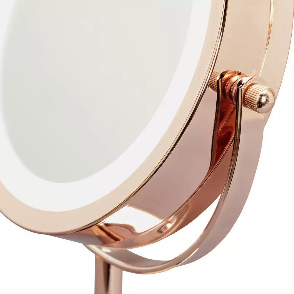 Danielle Creations Rose Gold Finish Light Up Beauty Mirror