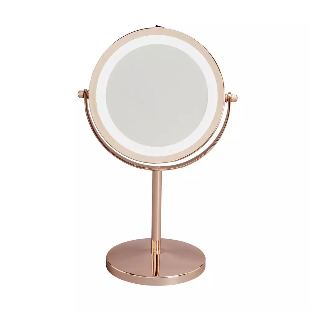 Danielle Creations Rose Gold Finish Light Up Beauty Mirror