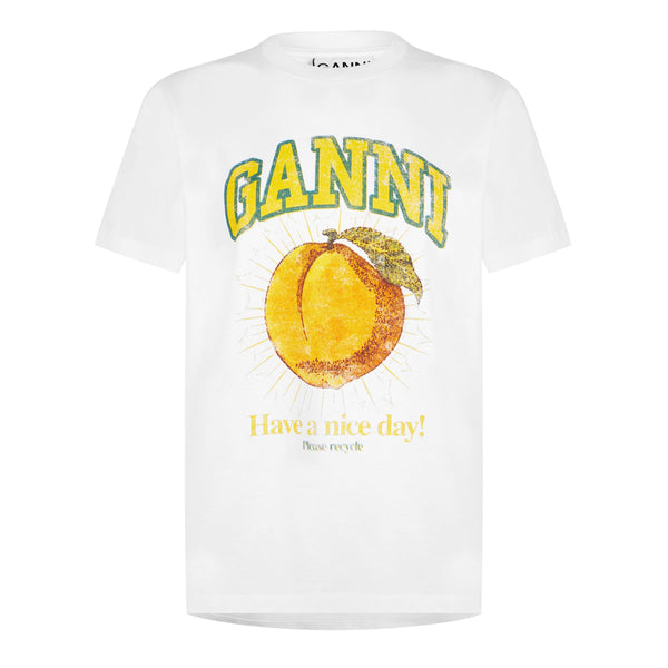 Ganni Womens Graphic T-Shirt