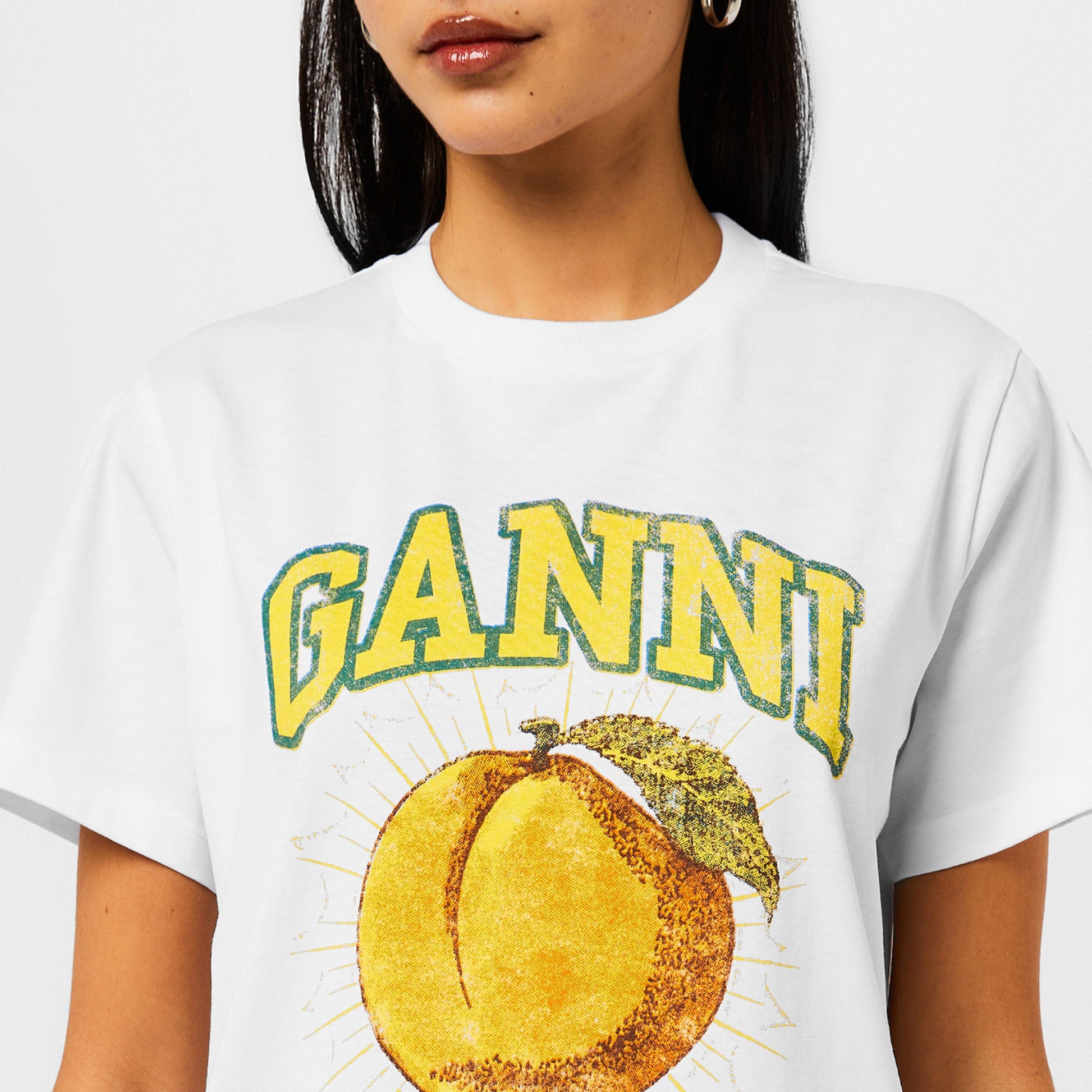 Ganni Womens Graphic T-Shirt