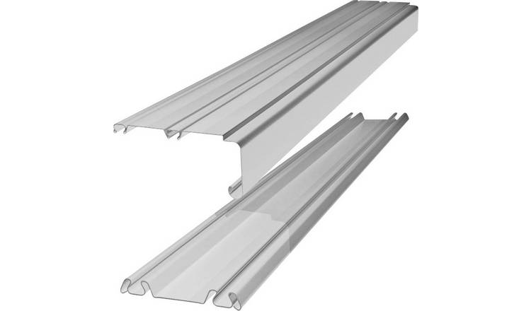 Spacepro White Sliding Wardrobe Track set 71inch