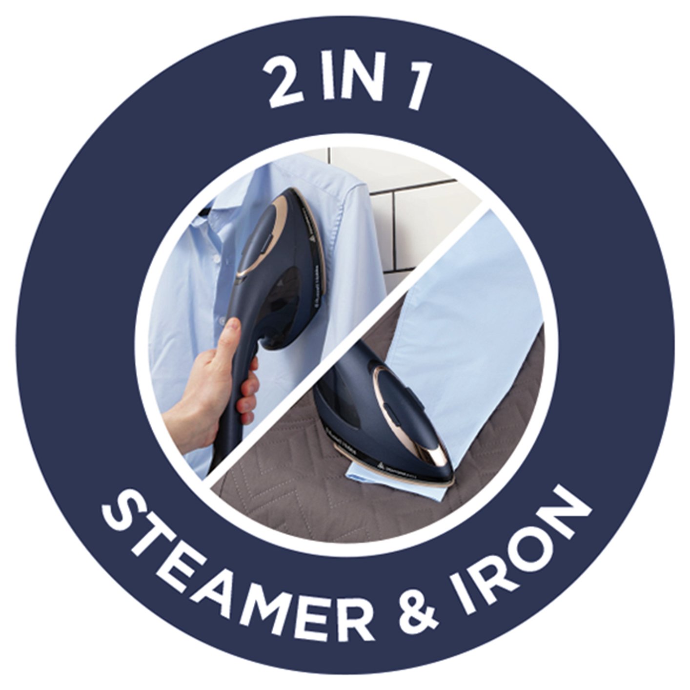 Russell Hobbs Steam Genie 2in1 Handheld Steamer with Iron