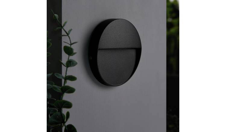 Zink BRIA IP54 Black LED Round Outdoor Guide Light