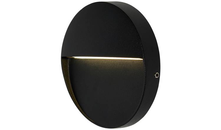 Zink BRIA IP54 Black LED Round Outdoor Guide Light