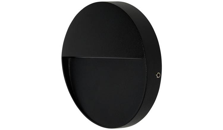 Zink BRIA IP54 Black LED Round Outdoor Guide Light