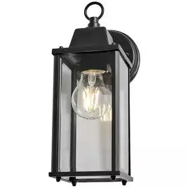 Zink CEDAR IP23 Black Outdoor Wall Lantern
