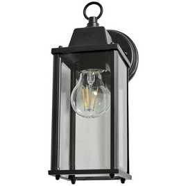 Zink CEDAR IP23 Black Outdoor Wall Lantern