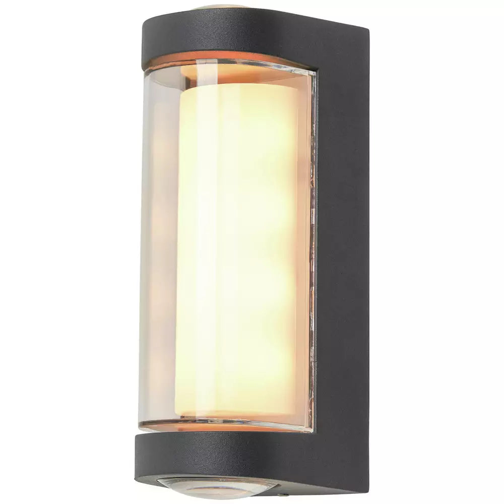 Zink CURV IP54 Anthracite LED Outdoor Wall Light