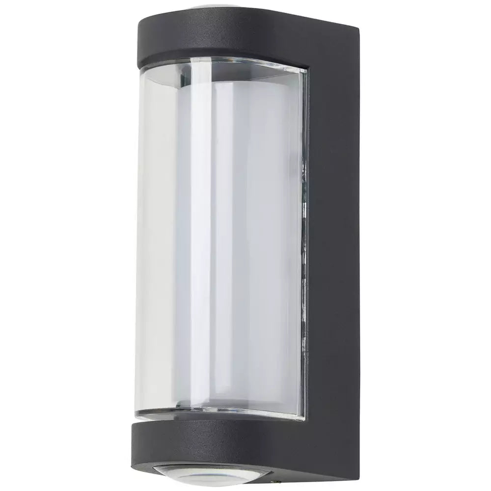 Zink CURV IP54 Anthracite LED Outdoor Wall Light