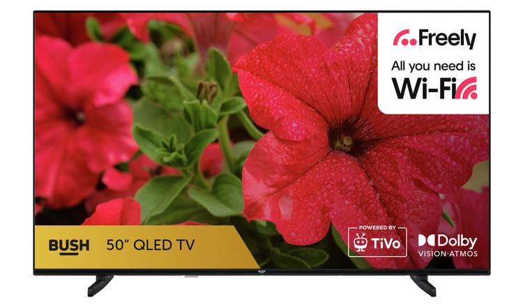 Bush 50 50QT24SB Inch Smart 4K UHD HDR QLED TiVo Freely TV