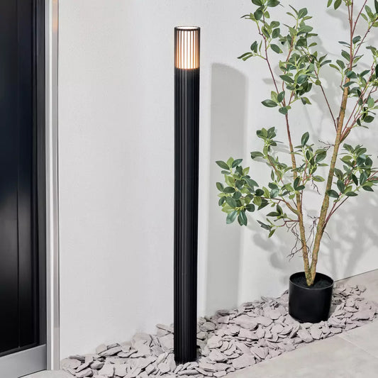 Zink IVY IP44 Black Adjustable Outdoor Post Light