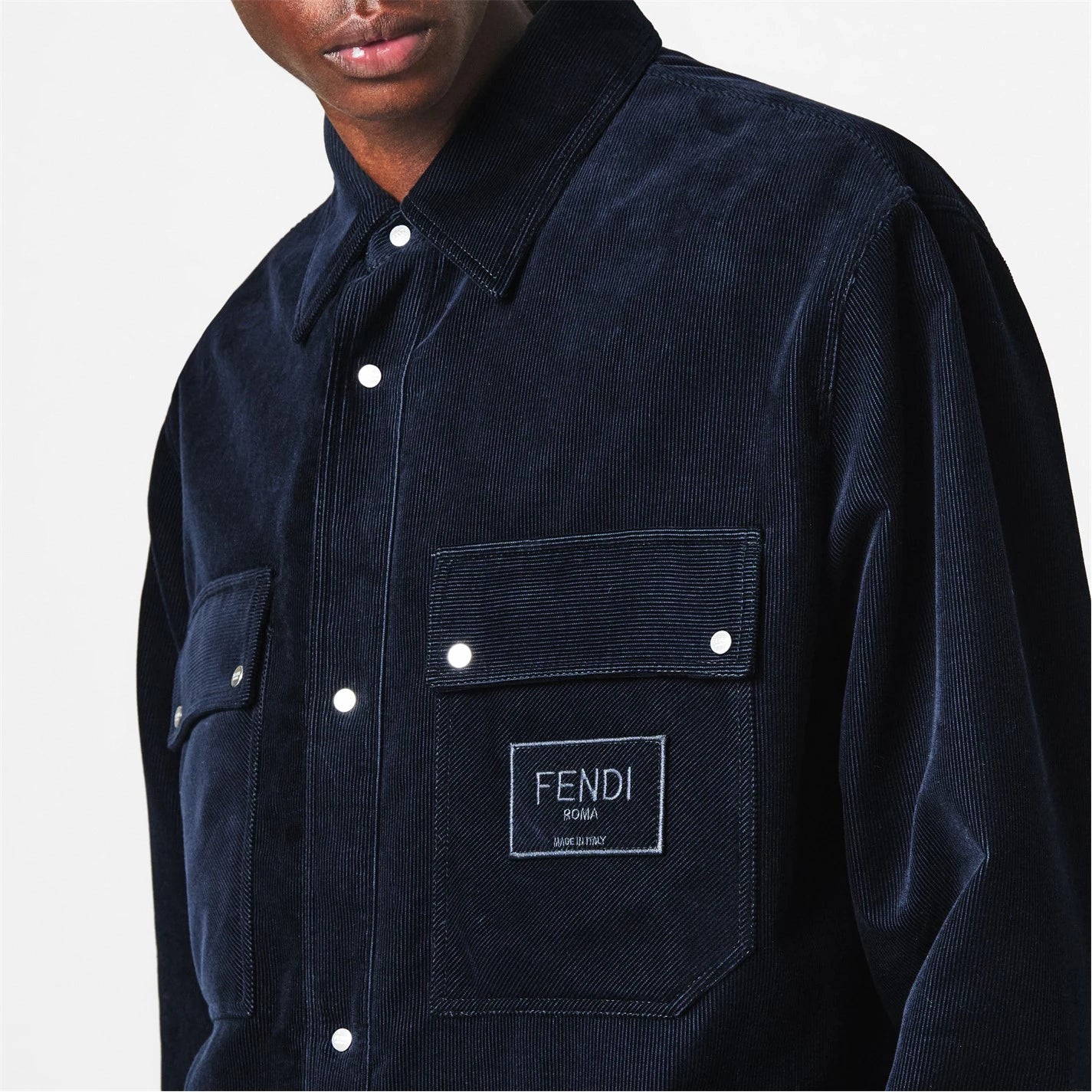 Men's Corduroy Cotton Long Sleeve Coach Jacket