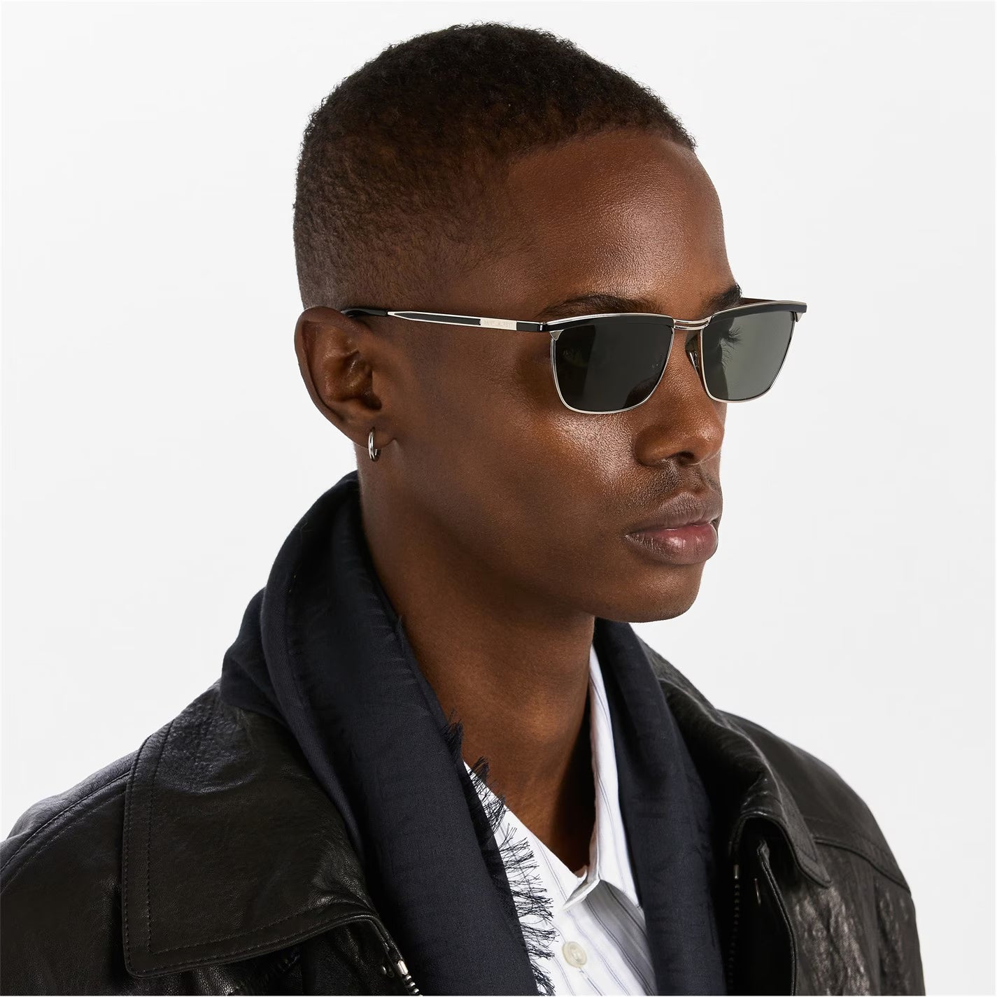 SAINT LAURENT Men's UV Protection Rectangle Sunglasses