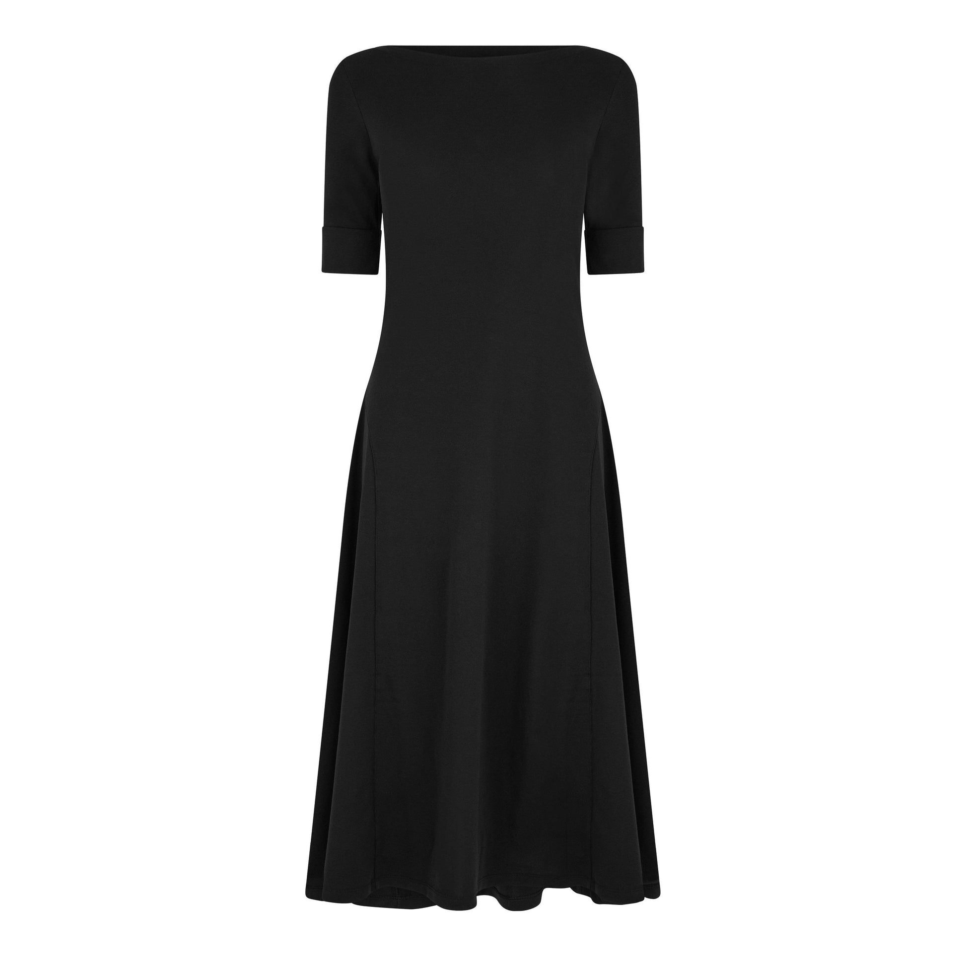 Lauren by Ralph Lauren Women's Boat-neck Jersey Midi Dress