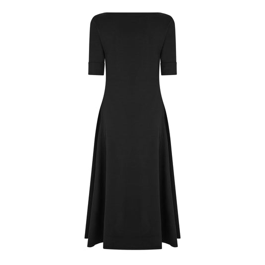 Lauren by Ralph Lauren Women's Boat-neck Jersey Midi Dress