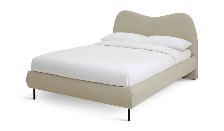 Habitat Orton Small Double Fabric Bed Frame - Natural