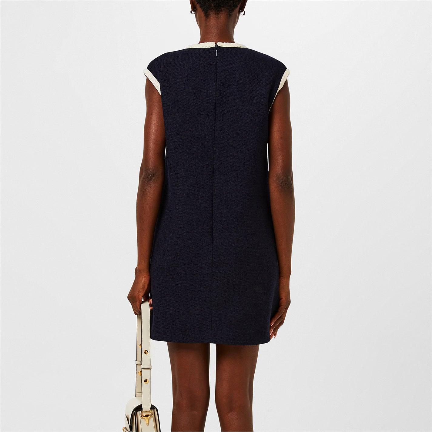 Women's Tweed Wool Retro Mini Dress