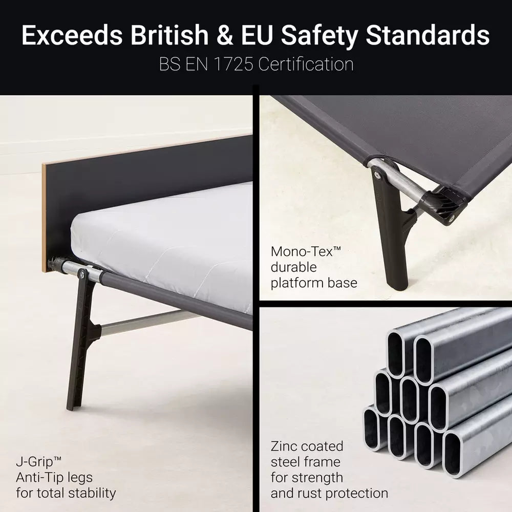 Jay-Be Rollaway Folding Bed with e-Fibre Mattress - Single