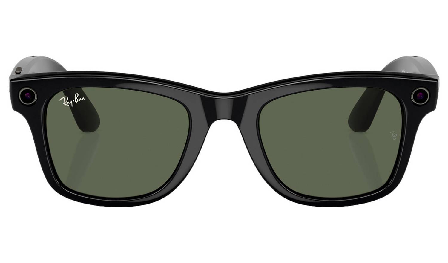 Ray-Ban Meta Wayfarer L - Shiny Black, G15 Green