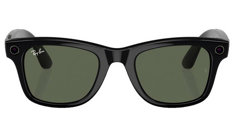 Ray-Ban Meta Wayfarer L - Shiny Black, G15 Green