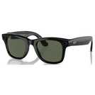 Ray-Ban Meta Wayfarer L - Shiny Black, G15 Green