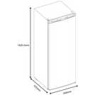 Bush DL1-29N Tall Larder Fridge - White