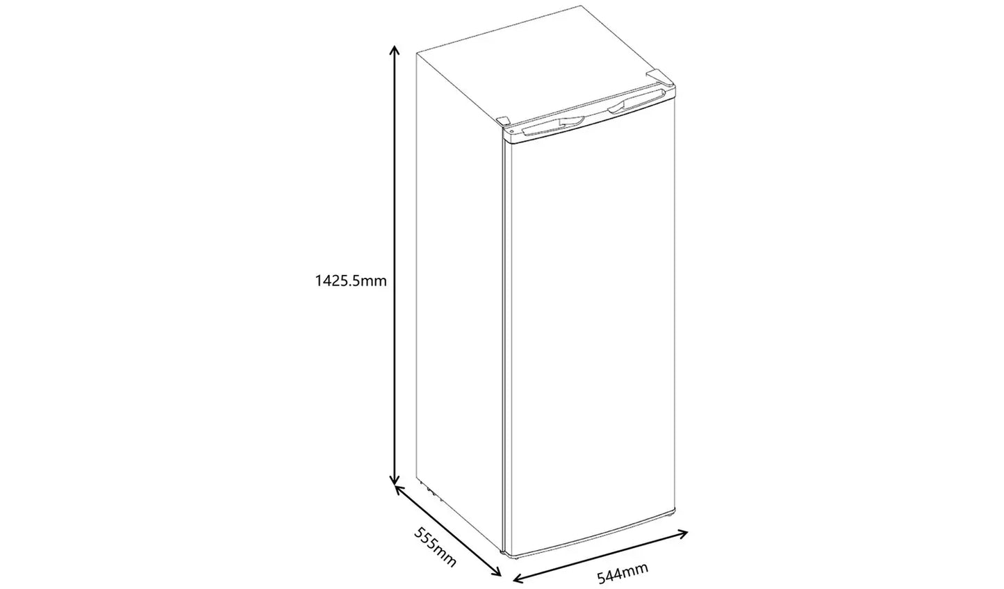 Bush DL1-29N Tall Larder Fridge - White