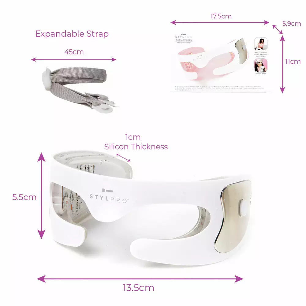 STYLPRO Radiant Eyes Red Light Therapy Goggles