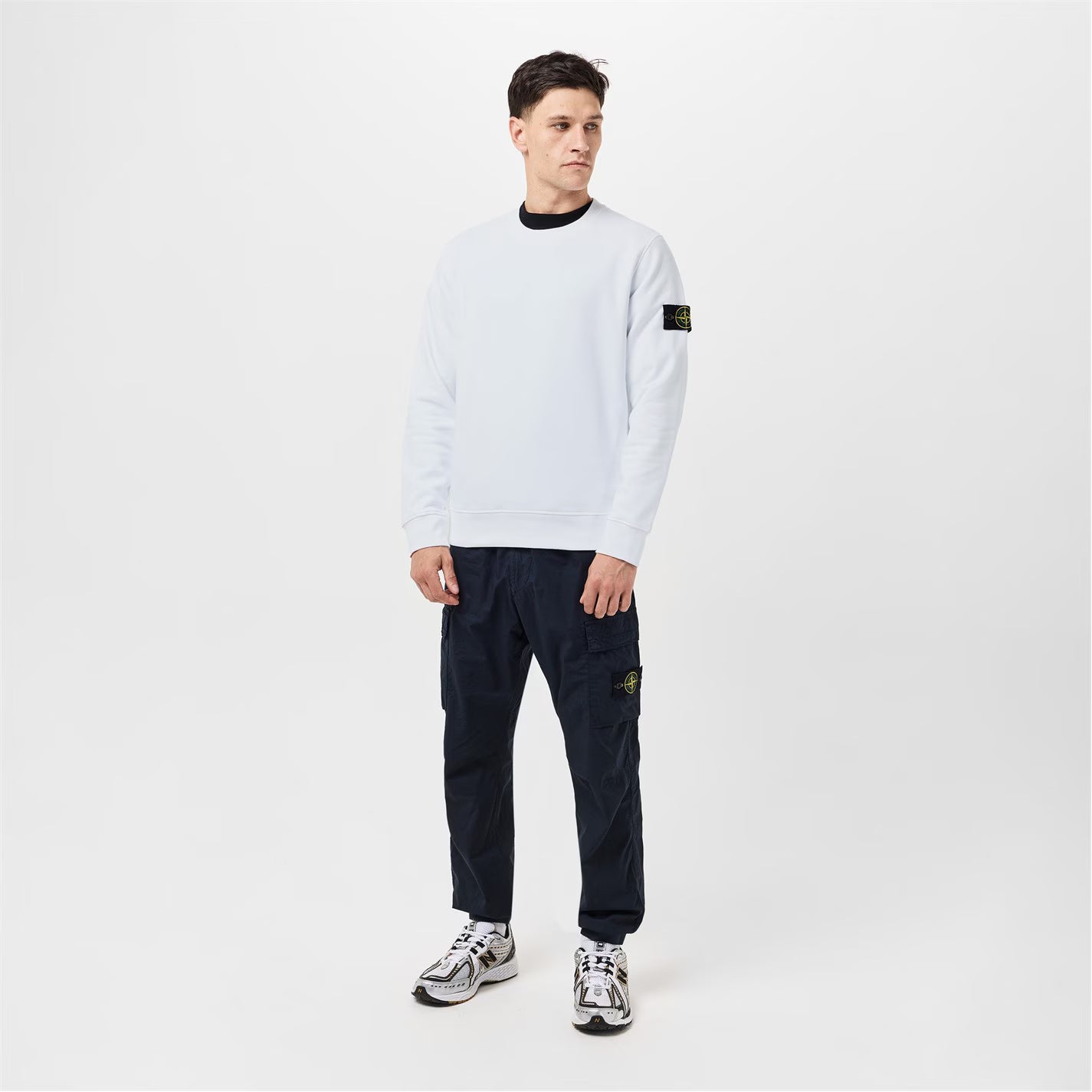 Men's Logo Lightweight Cotton Fleece Jumper