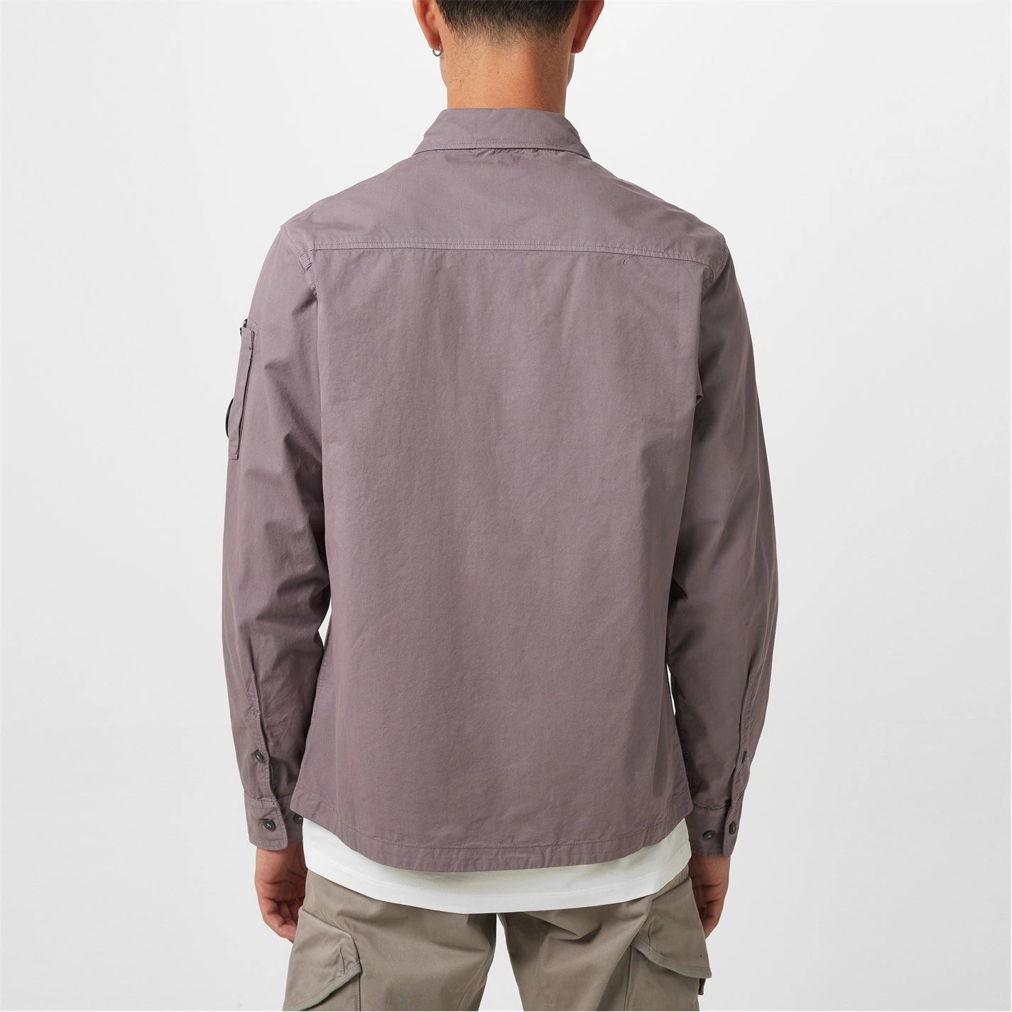 Men's Gabardine Lens Cotton Long Sleeve Overshirt