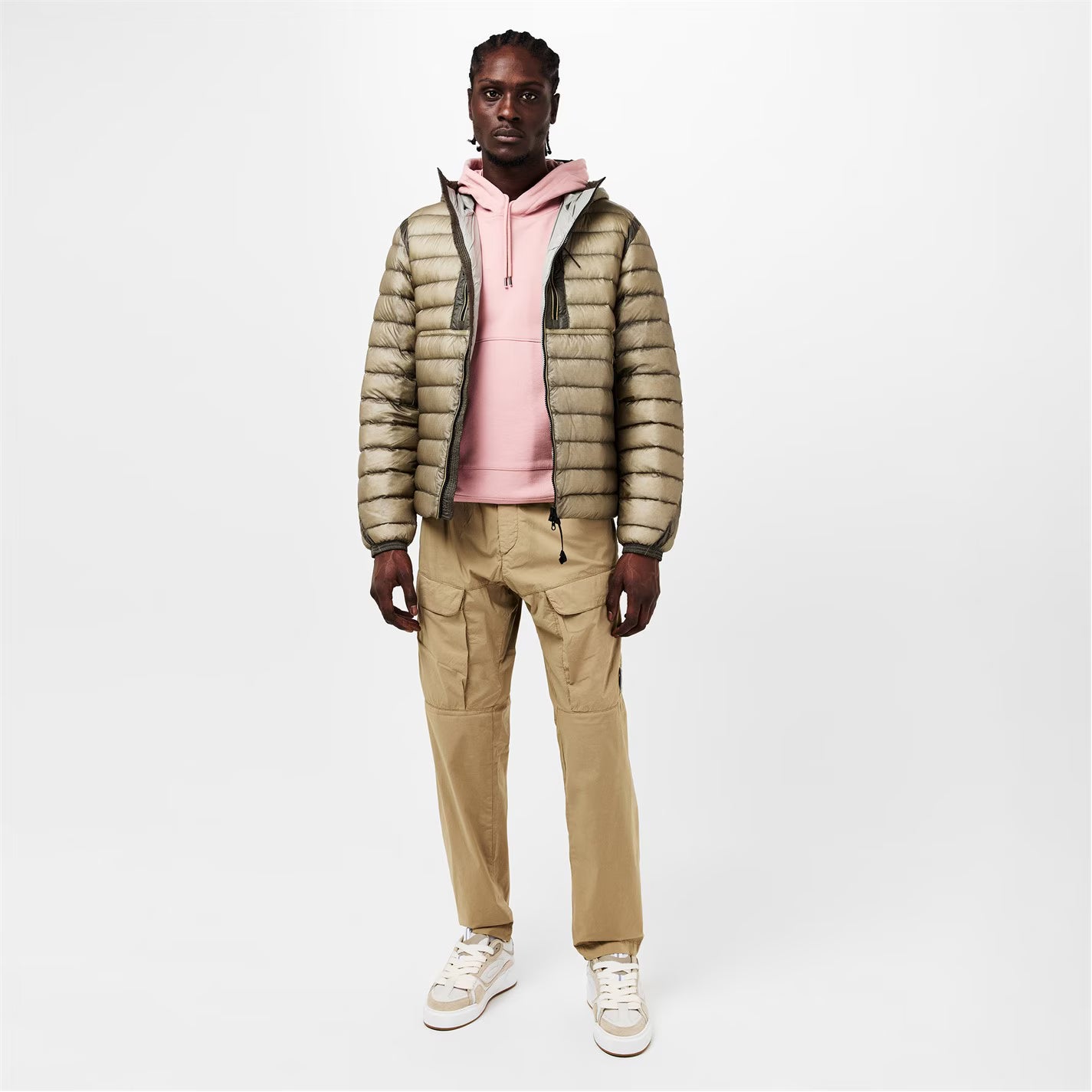 Men's D.D. Shell Goggle Duck Down Waterproof Windproof Hooded Short Puffer Jacket