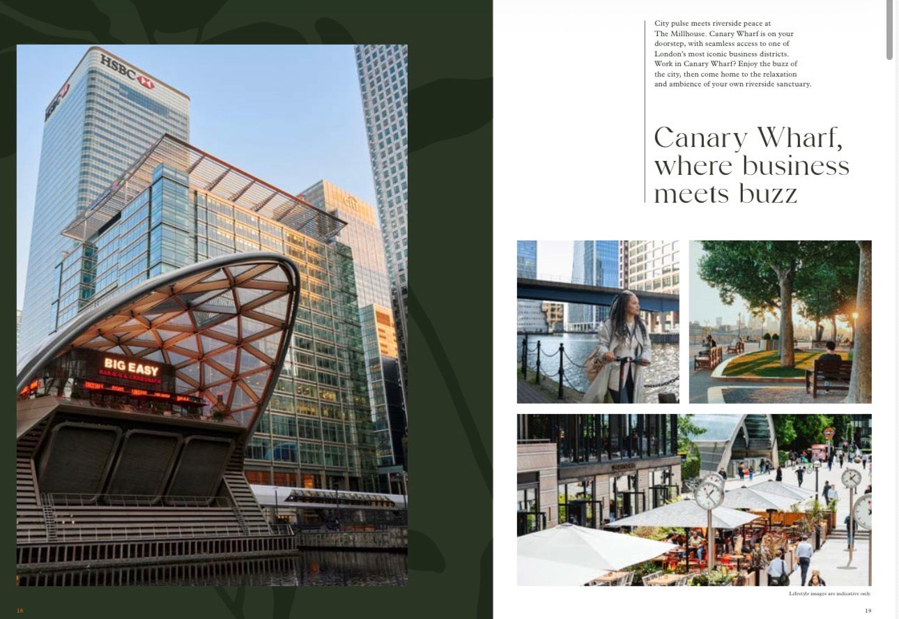 Heron Wharf — New Build 1-2-3 Bedroom Homes — Wellness Amenities — Zone 2 and 3 Canary Wharf London