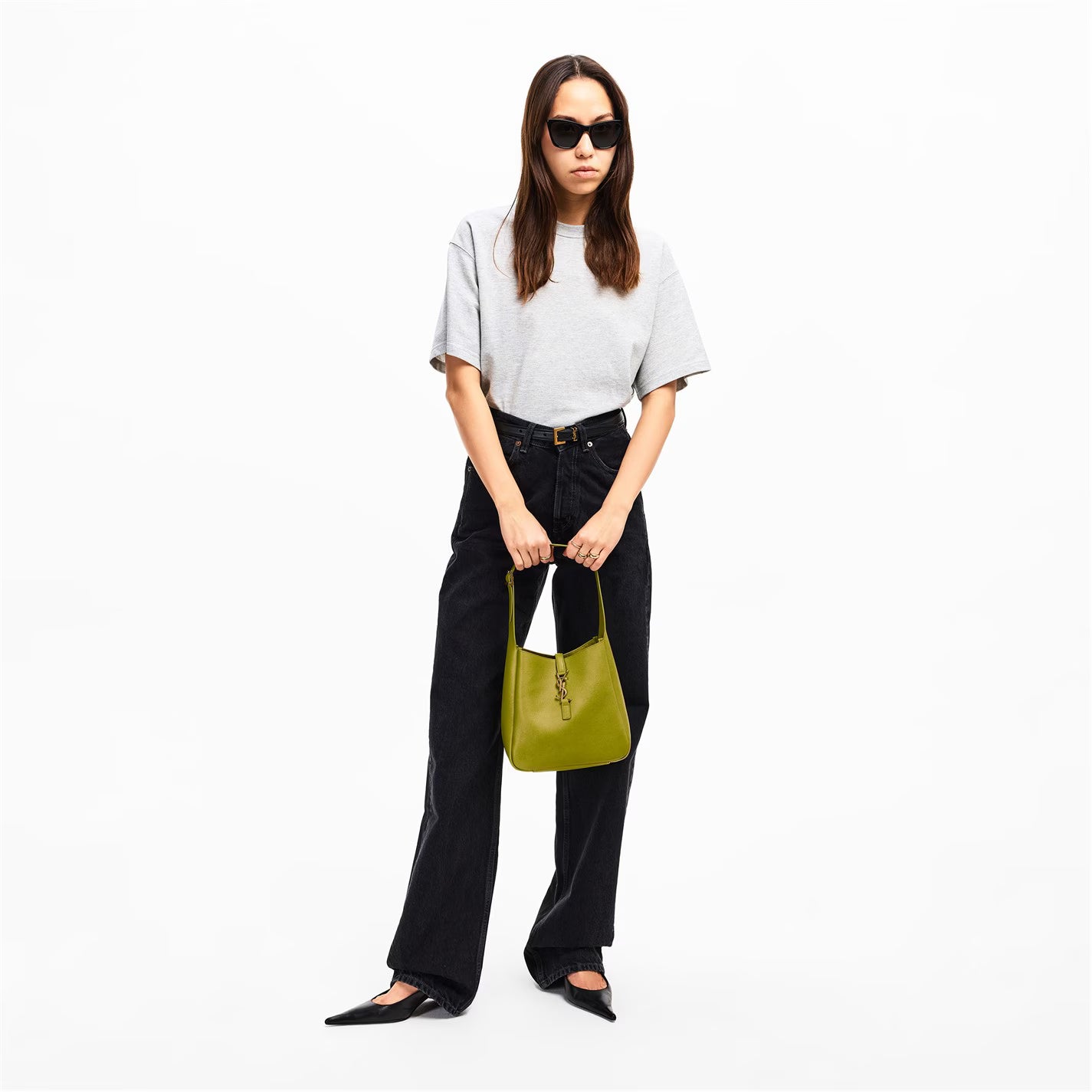 SAINT LAURENT Women's Kate Thin Cat Eye Sunglasses