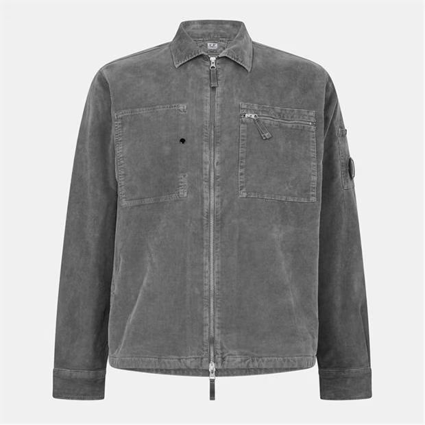 Men's Corduroy Long Sleeve Zip Overshirt