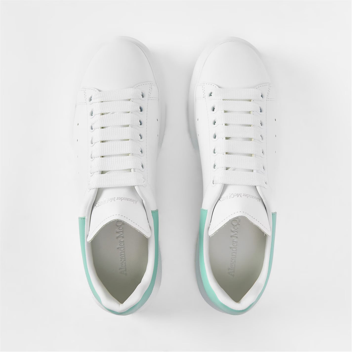 Women's Logo Print Leather Oversized Trainers