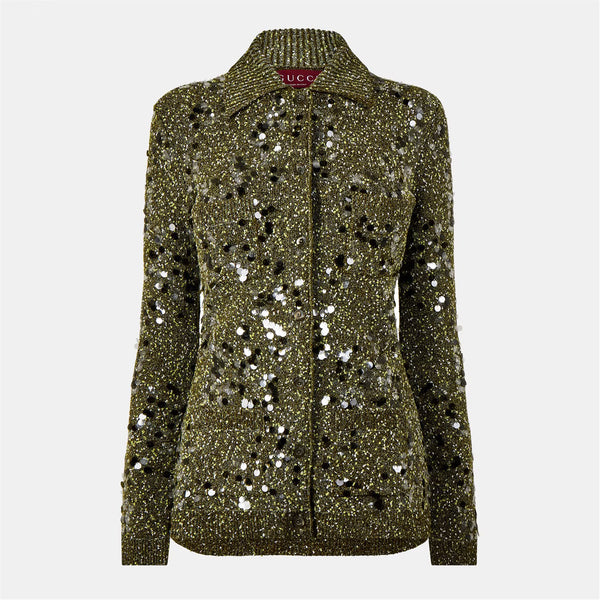 GUCCI Sequin Knit Cardigan