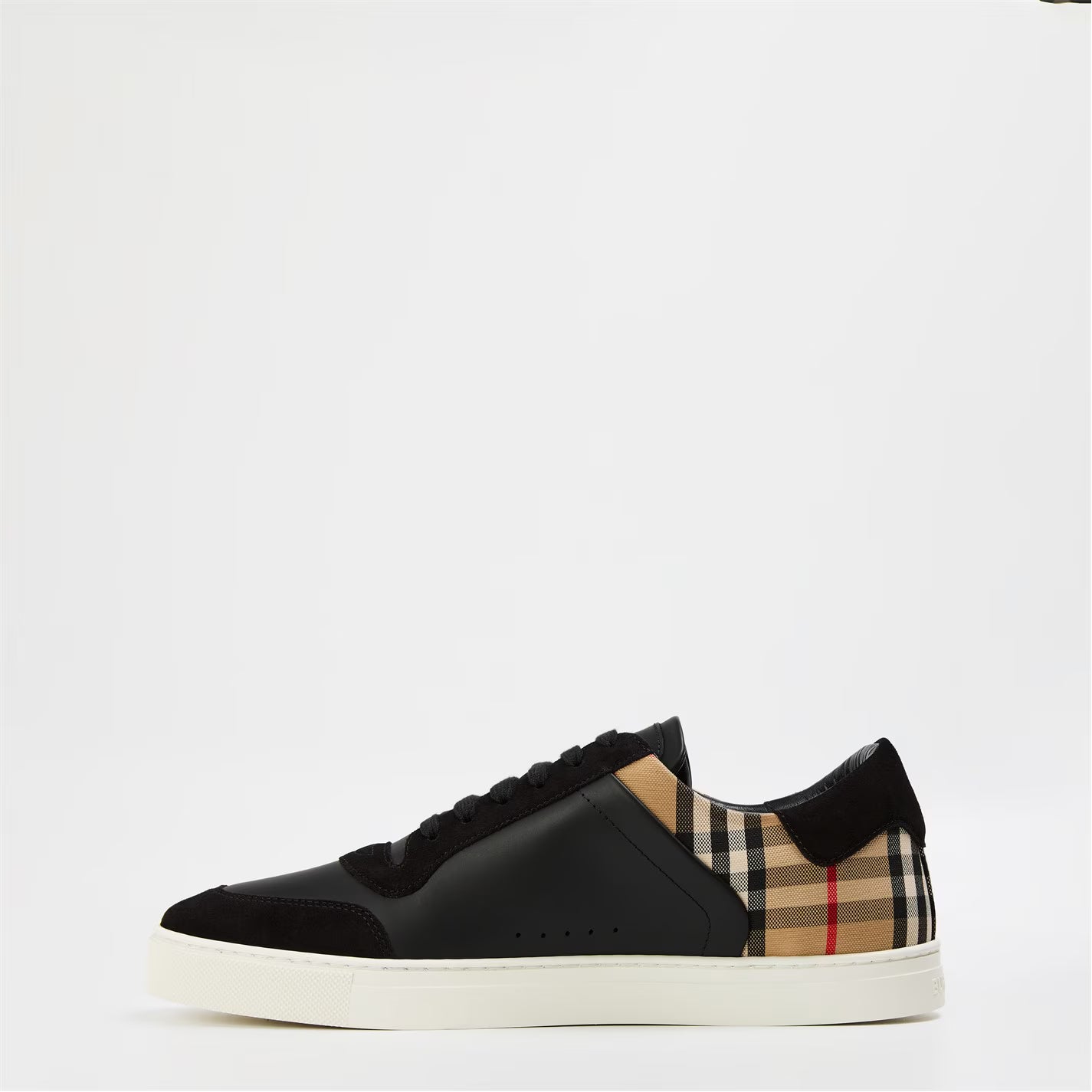Mens Check Panel Sneakers