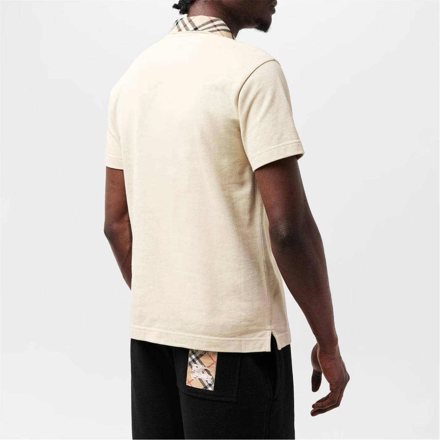BURBERRY Check Collar Polo Shirt
