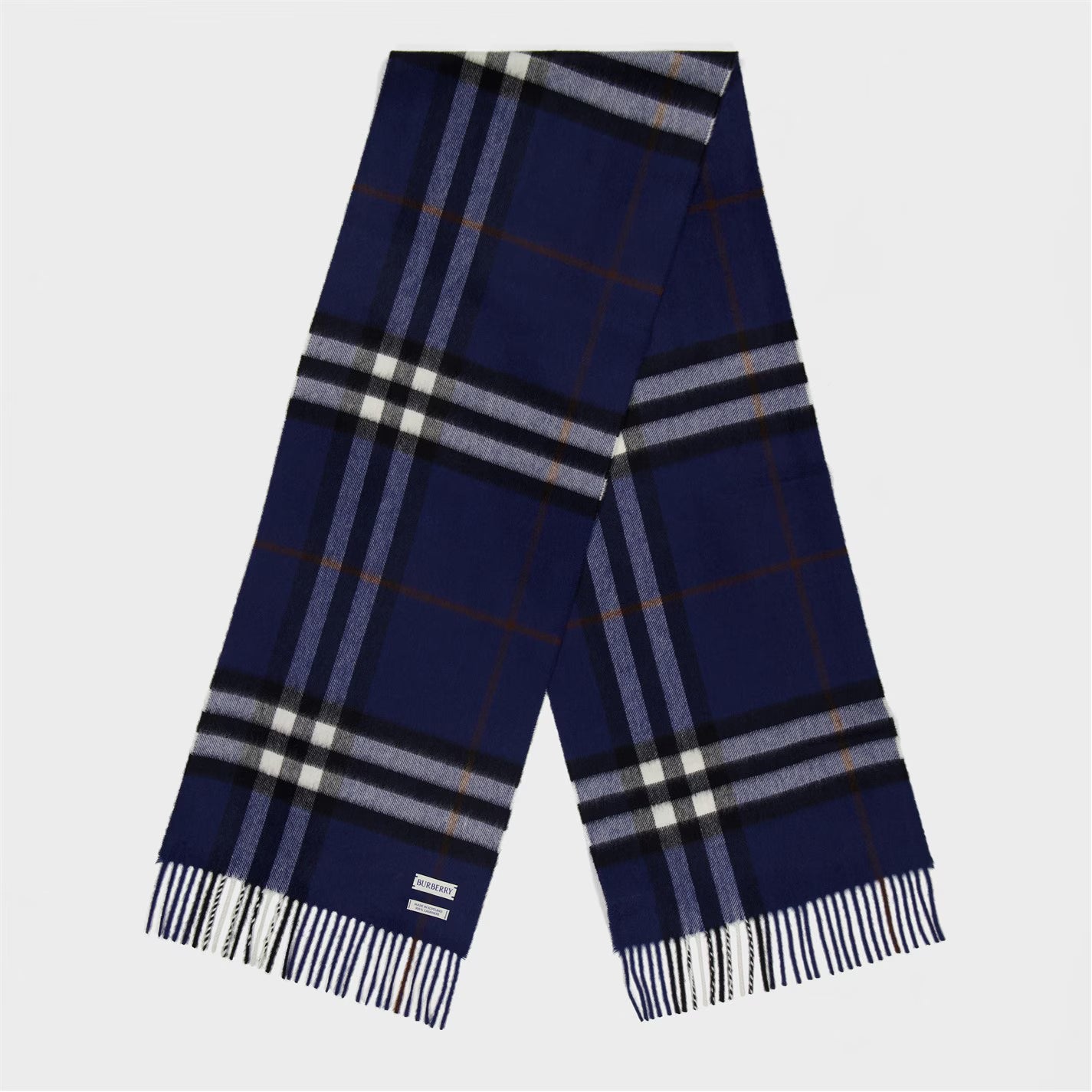 Unisex Check Cashmere Scarf