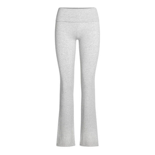 Womens Cotton Jersey Foldover Pant