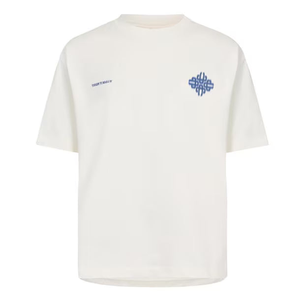 Mens Blurred Graphic Emblem T-Shirt