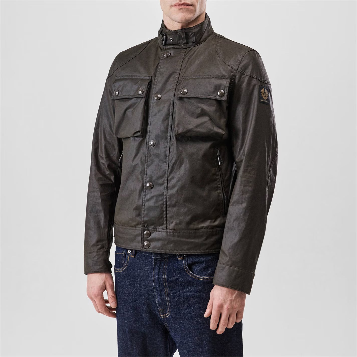 Men's Racemaster Waxed Cotton Long Sleeve Funnel Neck Wax Jacket
