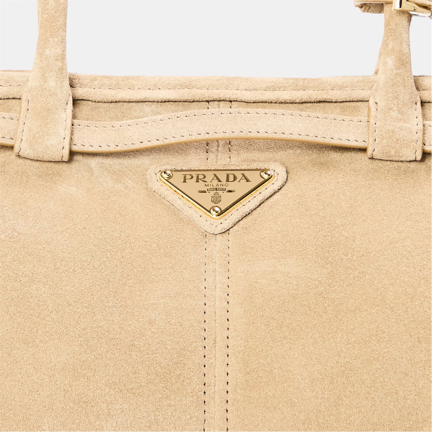 PRADA Bonnie Medium Suede Handbag