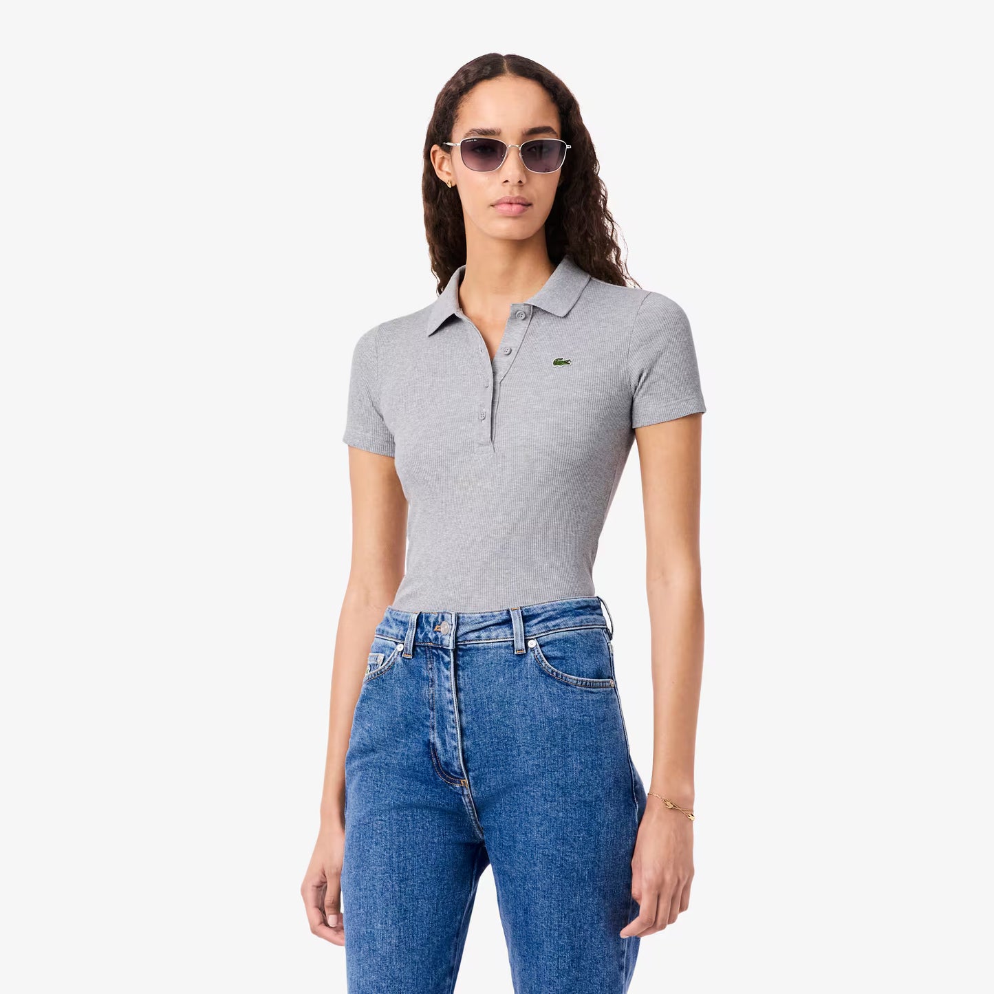 Slim Fit L.12.D Ribbed Cotton Polo Shirt