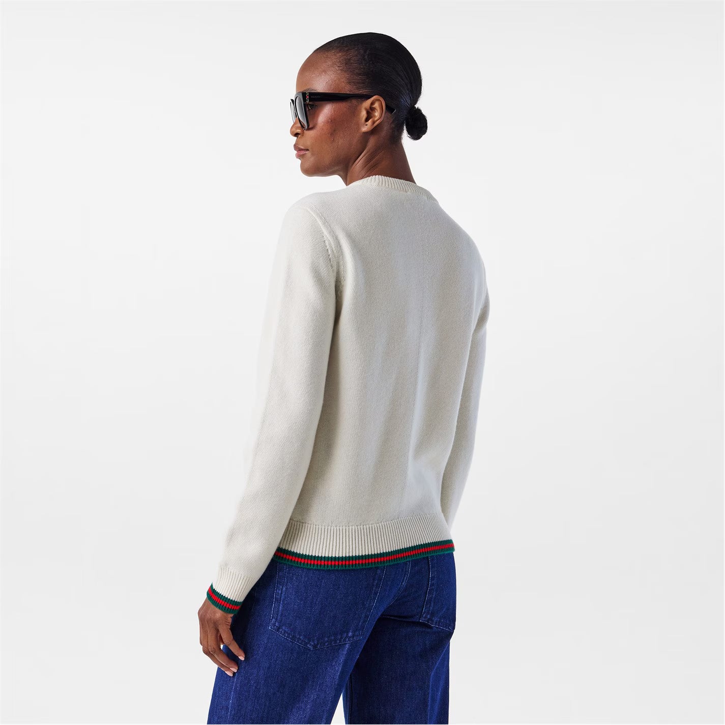 GUCCI Wool & Cashmere Jumper With Web