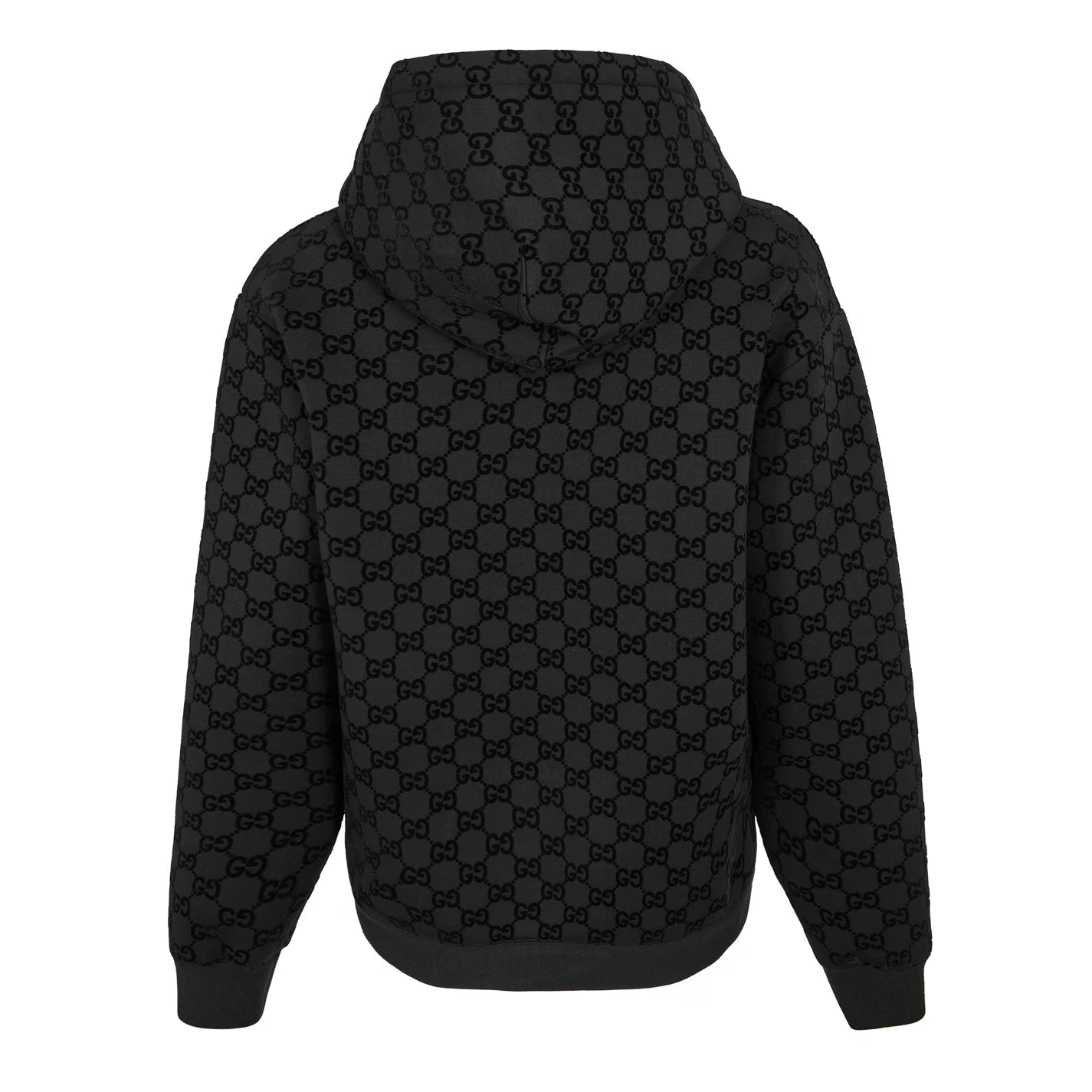 GUCCI Men's Flock Zip Hoodie
