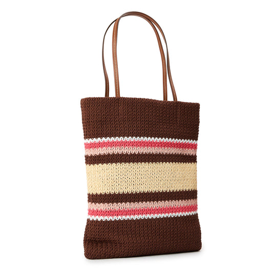 Miu Miu Raffia-effect woven tote bag