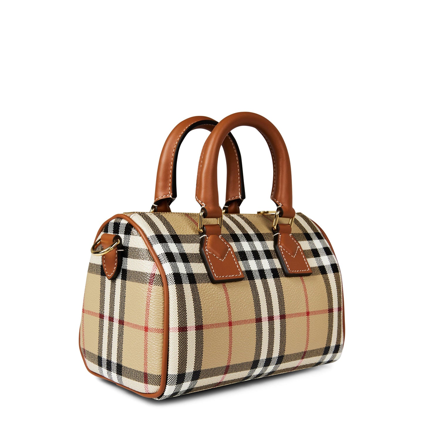 Burberry Women's Checked Cotton Mini Bowling Bag
